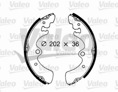 Valeo 562681 комплект тормозных колодок на NISSAN CHERRY II купе (N10)