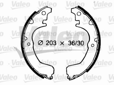 Valeo 562683 комплект тормозных колодок на TOYOTA STARLET универсал (KP6_)