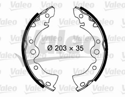Valeo 562699 комплект тормозных колодок на NISSAN PRAIRIE (M10, NM10)