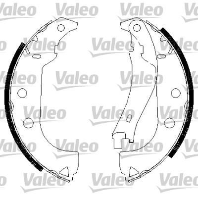 Valeo 562787 комплект тормозных колодок на FIAT PALIO Weekend (178DX)