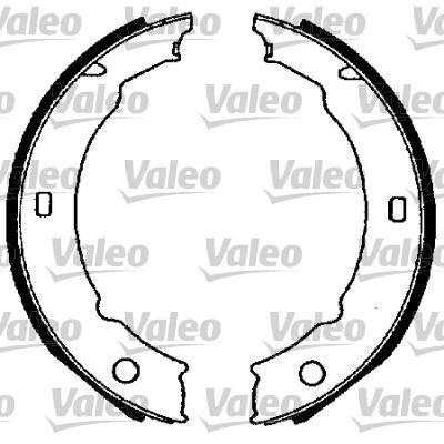 Valeo 564018 комплект тормозных колодок, стояночная тормозная с на PEUGEOT 406 (8B)