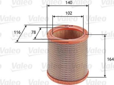 Valeo 585602 воздушный фильтр на MEGA CLUB