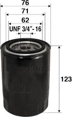 Valeo 586038 масляный фильтр на VW PASSAT Variant (3A5, 35I)