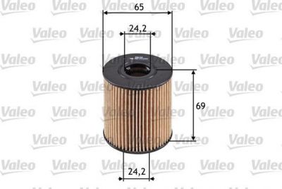 Valeo 586503 масляный фильтр на PEUGEOT 407 (6D_)