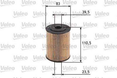 Valeo 586526 масляный фильтр на VW TOUAREG (7P5)