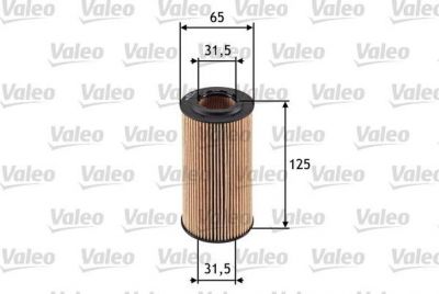 Valeo 586552 масляный фильтр на VW GOLF VI кабрио (517)