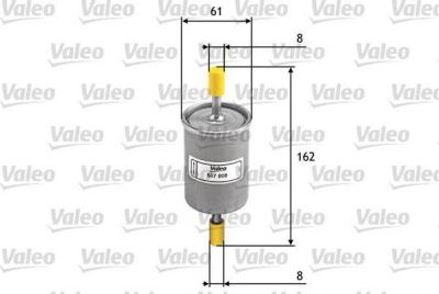 Valeo 587008 топливный фильтр на ALFA ROMEO 146 (930)