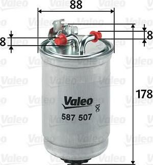 Valeo 587507 топливный фильтр на VW PASSAT Variant (3A5, 35I)