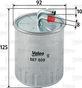 Valeo 587509 топливный фильтр на MERCEDES-BENZ E-CLASS (W211)
