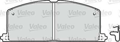 Valeo 598266 комплект тормозных колодок, дисковый тормоз на TOYOTA COROLLA Liftback (_E8_)