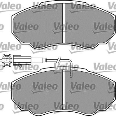 VALEO Колодки тормозные перед. PSA Jumper/Boxer//Ducato 2,2-3,0L 06-> (425243, 598568)