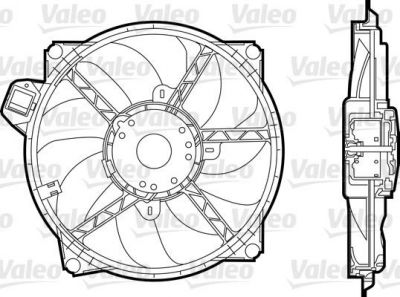 VALEO Вентилятор, охлаждение двигателя (696376)