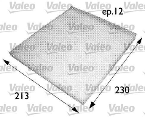 VALEO Салонный фильтр Palio (07/96-->02/98) / Siena (01/97-->02/98) (698691)