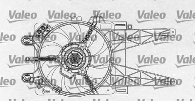 Valeo 698763 вентилятор, охлаждение двигателя на FIAT PUNTO (188)
