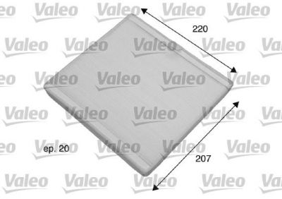VALEO Фильтр салона Volvo S40 1,6/1,8/1,9/2,0 95- (30612666, 698769)