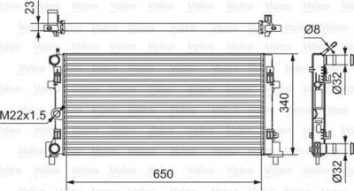 Valeo 701522 радиатор, охлаждение двигателя на SEAT TOLEDO IV (KG3)
