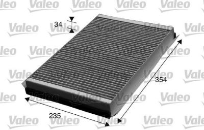 Valeo 715602 фильтр, воздух во внутренном пространстве на MERCEDES-BENZ SPRINTER 3,5-t c бортовой платформой/ходовая часть (906)