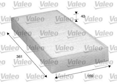 VALEO фильтр воздушный кабины 360x160x40 MAN L2000/M2000 (85619500025, 716035)