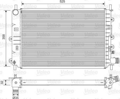 Valeo 731300 радиатор, охлаждение двигателя на FORD ESCORT VII (GAL, AAL, ABL)