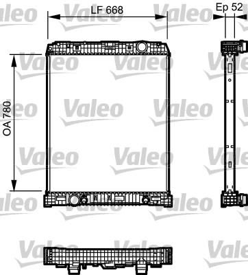 Valeo 733488 радиатор, охлаждение двигателя на MERCEDES-BENZ AXOR