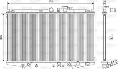Valeo 734717 радиатор, охлаждение двигателя на HONDA ACCORD VI (CG, CK)