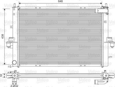 Valeo 734829 радиатор, охлаждение двигателя на MG MG ZT- T