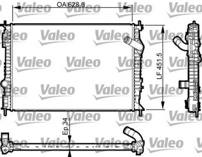 Valeo 735461 Радиатор охлаждения двс