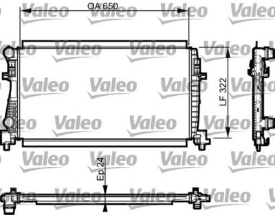 VALEO Радиатор, охлаждение двигателя (735557)