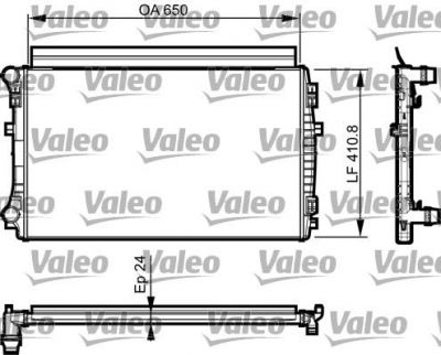 VALEO Радиатор, охлаждение двигателя (735558)