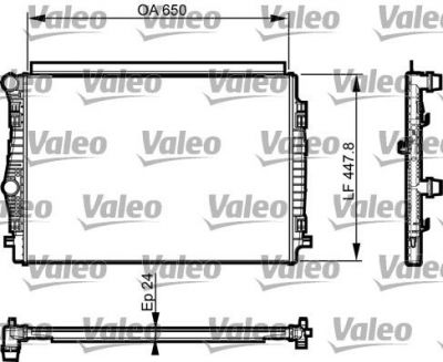 VALEO Радиатор, охлаждение двигателя (735559)