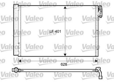 Valeo 814011 конденсатор, кондиционер на 3 (E90)
