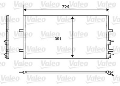 Valeo 814087 конденсатор, кондиционер на FORD TRANSIT фургон