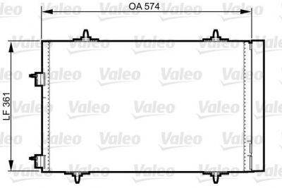 Valeo 814365 конденсатор, кондиционер на PEUGEOT 508 SW