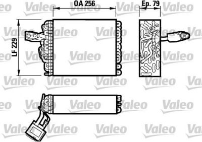 Valeo 817032 испаритель, кондиционер на VW POLO CLASSIC (6KV2)
