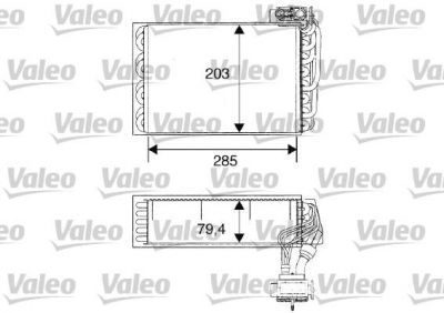 Valeo 817093 испаритель, кондиционер на PEUGEOT 405 II Break (4E)