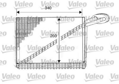 Valeo 817104 испаритель, кондиционер на RENAULT MEGANE I (BA0/1_)