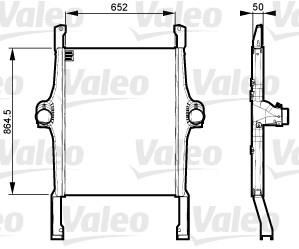 Valeo 818735 интеркулер на IVECO EuroTrakker