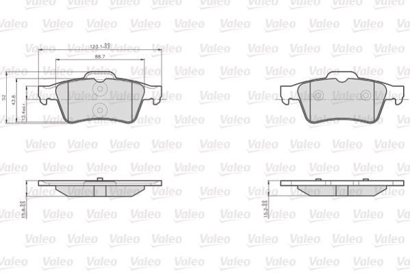 Valeo 872482 комплект тормозных колодок, дисковый тормоз на MAN TGA