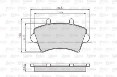 Valeo 872613 комплект тормозных колодок, дисковый тормоз на OPEL MOVANO Combi (J9)