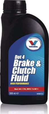 VALVOLINE 841594 Тормозная жидкость BrakeFluid DOT 4 (0,5л)