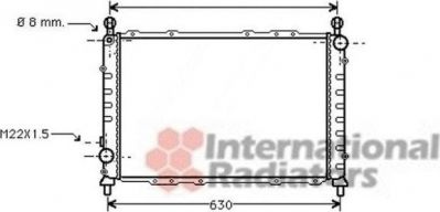 Van Wezel 01002055 радиатор, охлаждение двигателя на ALFA ROMEO 146 (930)