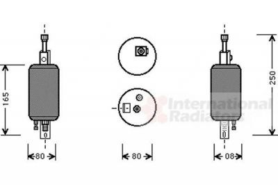 Van Wezel 0100D001 осушитель, кондиционер на ALFA ROMEO 164 (164)