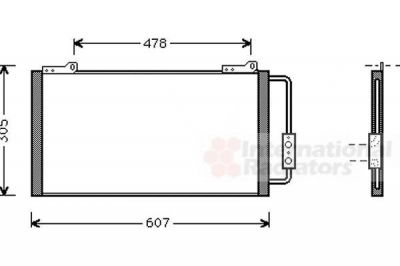 Van Wezel 02005139 конденсатор, кондиционер на ROVER 200 (RF)