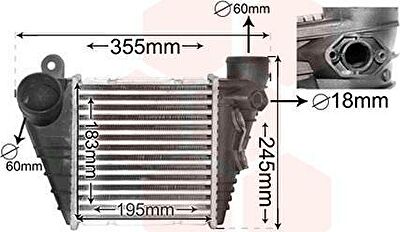 Van Wezel 03004185 интеркулер на VW GOLF IV (1J1)