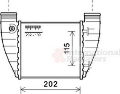 Van Wezel 03004345 интеркулер на AUDI A4 (8EC, B7)