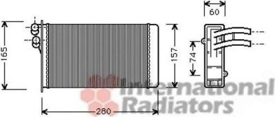 Van Wezel 03006141 теплообменник, отопление салона на AUDI COUPE (89, 8B)
