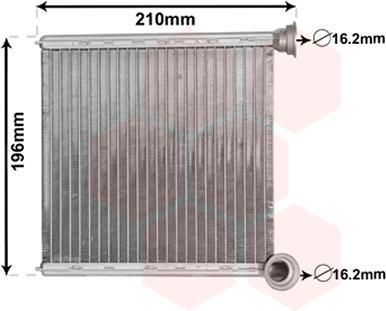 Van Wezel 03006385 теплообменник, отопление салона на VW PASSAT Variant (3G5)