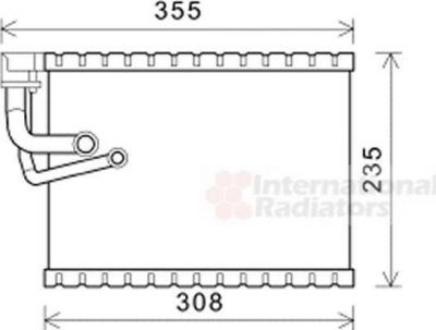 Van Wezel 0300V327 испаритель, кондиционер на AUDI Q5 (8R)