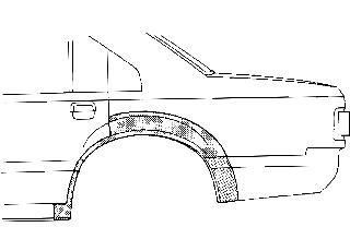 Van Wezel 0312148 боковина на AUDI 100 (44, 44Q, C3)