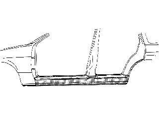 Van Wezel 0323104 накладка порога на AUDI A4 Avant (8D5, B5)